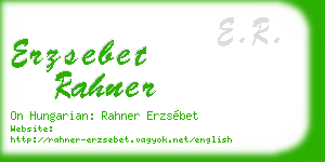 erzsebet rahner business card